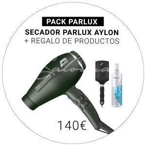 Pack Parlux: Secador Alyon de Parlux + Cepillo Corioliss Paddle Black + Protector térmico Indola